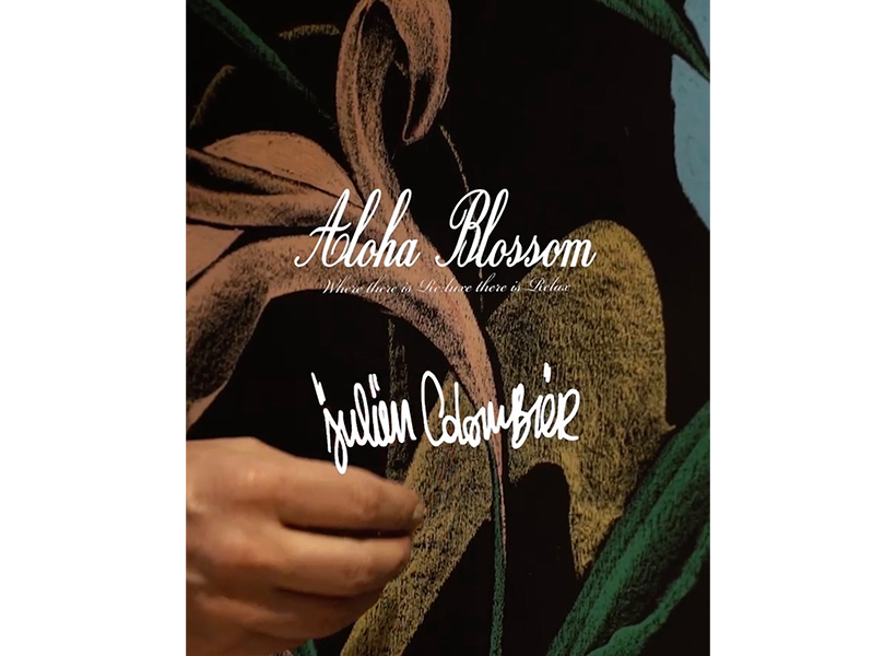 Aloha Blossom × Julien Colombier コラボレーションアイテム発売のお知らせ
